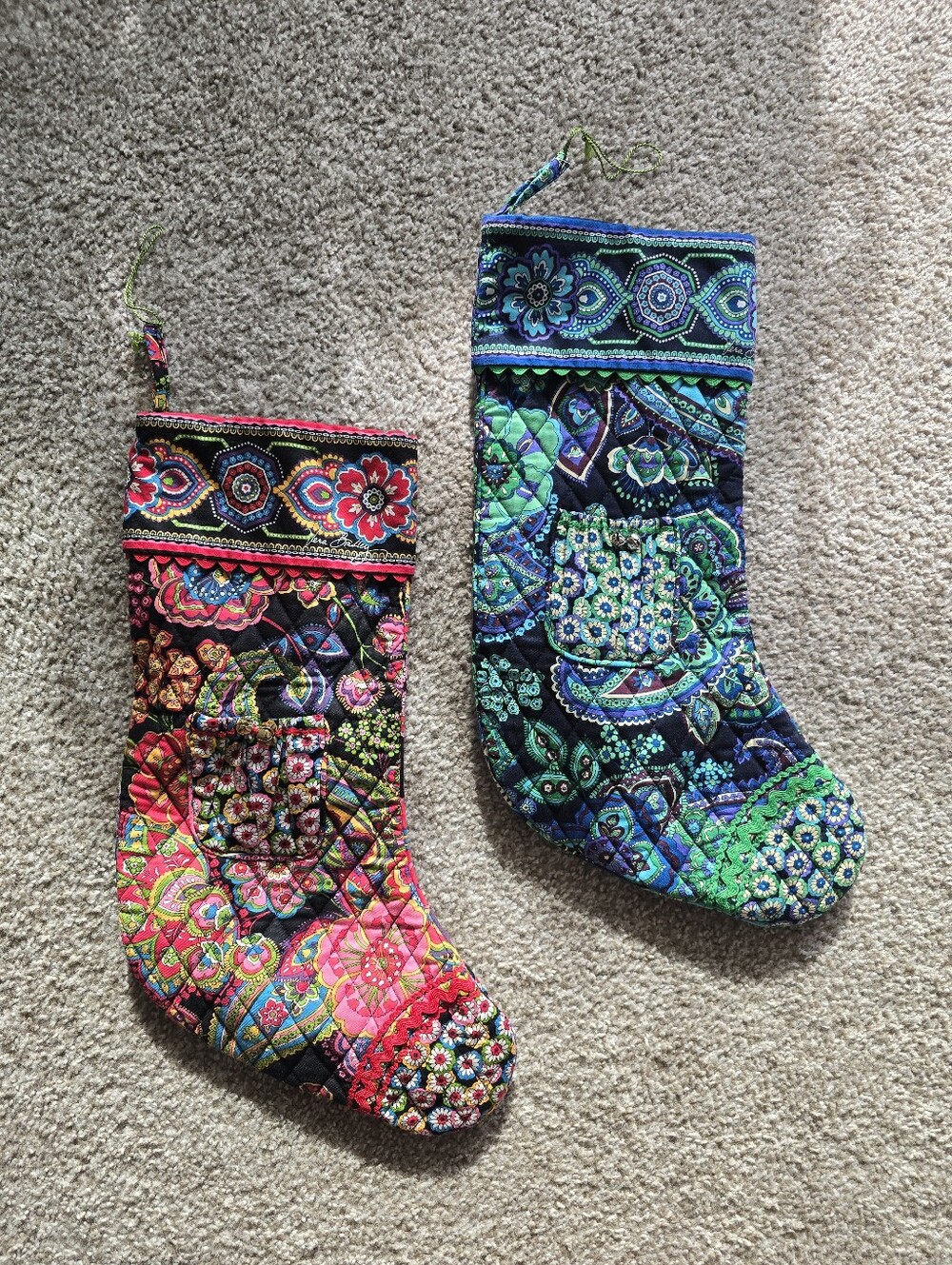 Vera Bradley Quilted Floral Patchwork Stocking - Multicolor
